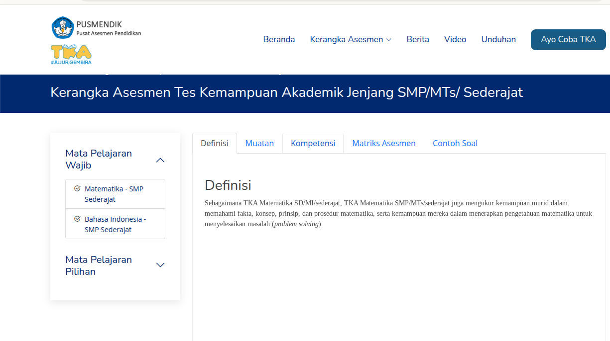 Persiapan TKA SD dan SMP 2026, Sekolah Diminta Maksimalkan Latihan Siswa